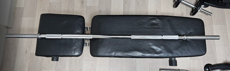 をベンチ台の上に140cmシャフト