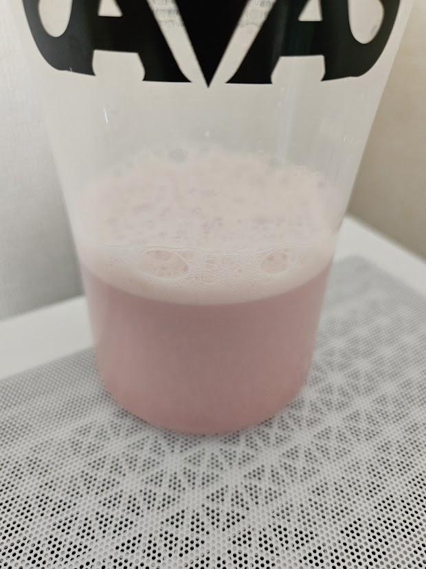 シェイクしたプロテイン