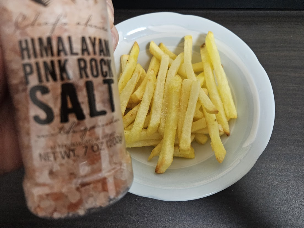 ピンクソルトとカリカリポテト