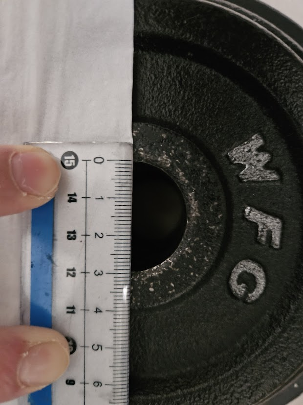 WFGプレート直径測定 直径330mm